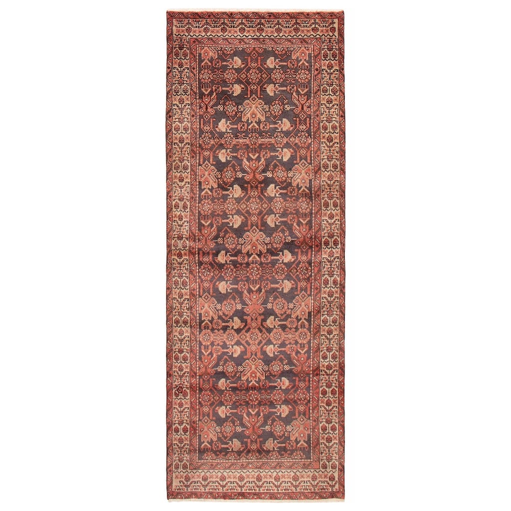 ECARPETGALLERY Hand-knotted Andelz Grey Wool Rug - 3'7 x 9'7