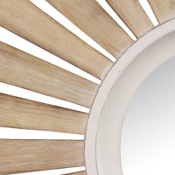 Shop Stratton Home Decor 30 Taylor Wood Starburst Wall Mirror