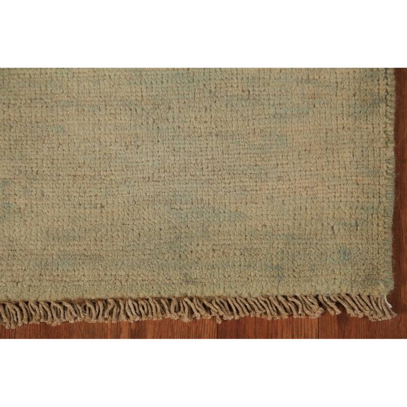 Modern Gabbeh Oriental Rug Handmade Solid Wool Carpet - 2'7" x 4'0"