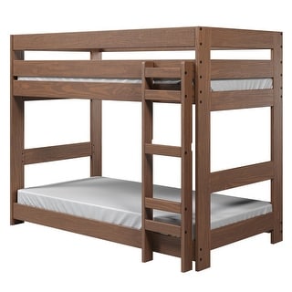 Double Twin One-Piece Bunk Bed with Ladder