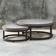 preview thumbnail 2 of 1, Uttermost Aiyara 42-1/2" Wide Industrial Urban Nesting Coffee Tables -