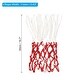 preview thumbnail 1 of 4, 4Pcs 20" Polyester Light Type Basketball Hoop Net Replacement, White Red White Red
