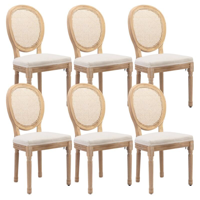 French Dining Chair with Nailhead Trim Set of 6