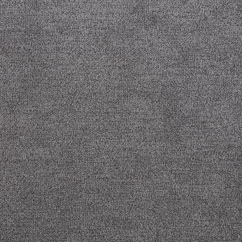 Tesoro Upholstered Round Lift Top Storage Ottoman Grey and Black