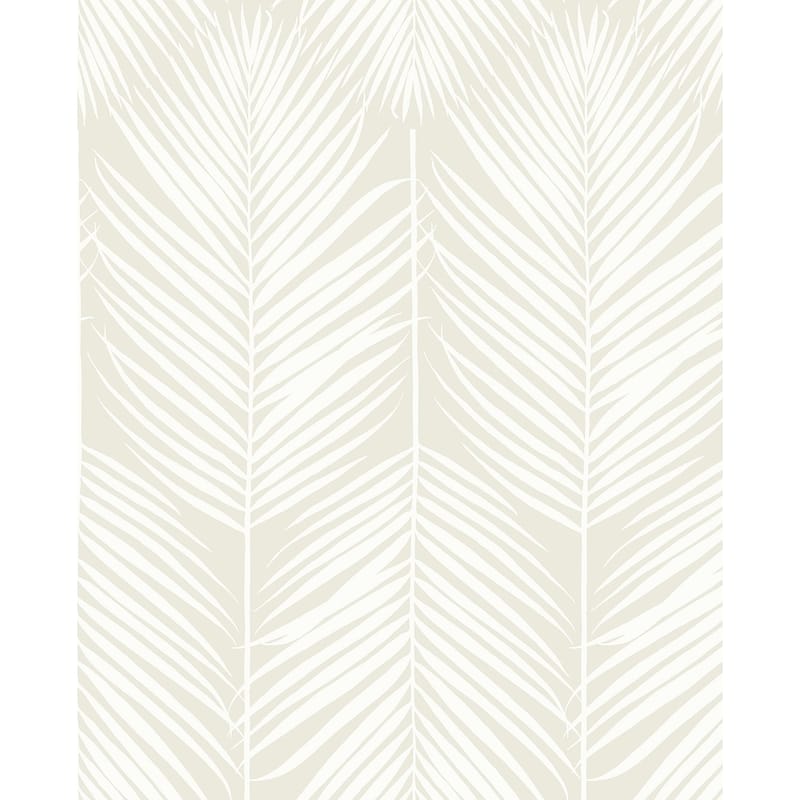 NextWall Palm Silhouette Peel and Stick Wallpaper - 20.5 in. W x 18 ft. L - Sea Salt
