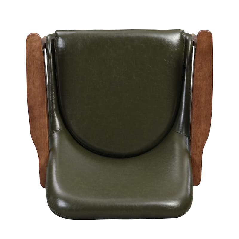 Amber Faux Leather Modern Lounge Chair by Christopher Knight Home
