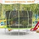 preview thumbnail 1 of 6, Trampolines with Safty Enclosure Recreational Trampolines