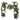9 ft. Artificial Christmas Garland with Lights - White Gold Magnolia - 9 Foot