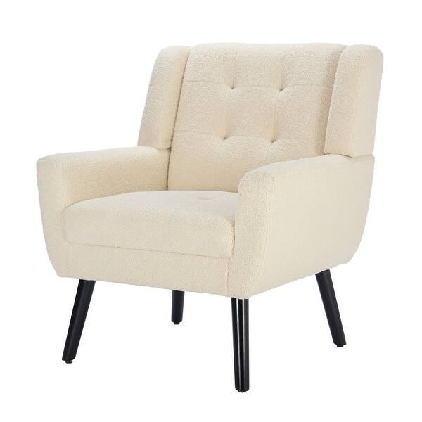 Elegant and Delicate Velvet Upholstery Living Room Chair Bedroom Chair Home  Chair With Black Legs For Indoor Home - Bed Bath & Beyond - 41540336