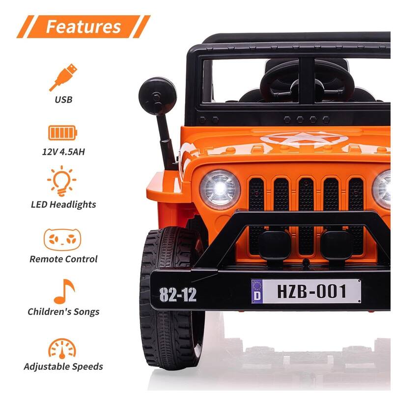 12V Kids Ride On Truck Car with Remote Control