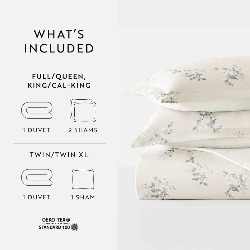 Becky Cameron 3-Piece Reversible Patterned Duvet Cover Set