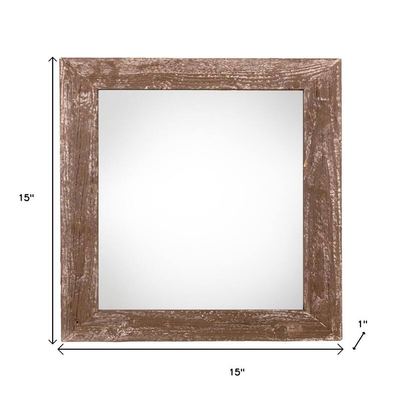 HomeRoots 12" x 12" Black Solid Wood Tabletop Picture Frame
