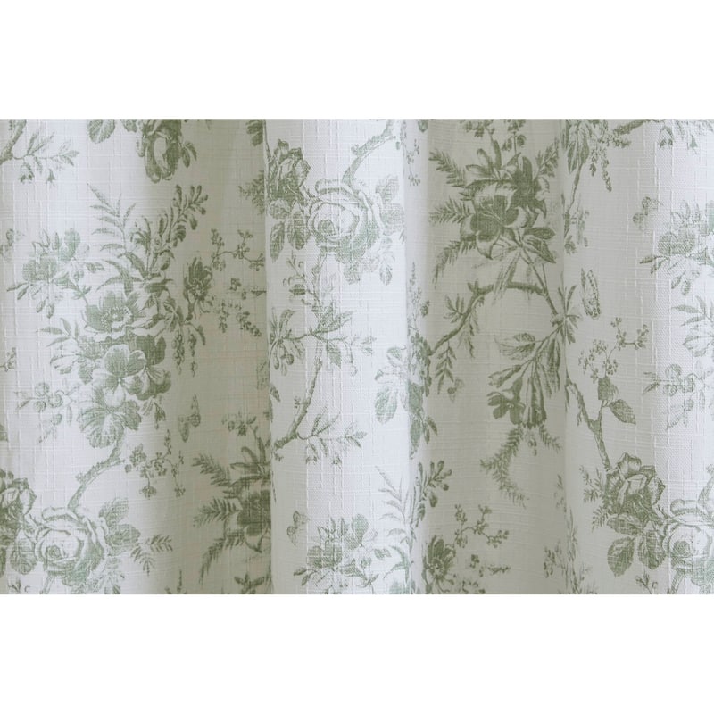Laura Ashley Walled Garden Shower Curtain -- slub dobby 180gsm