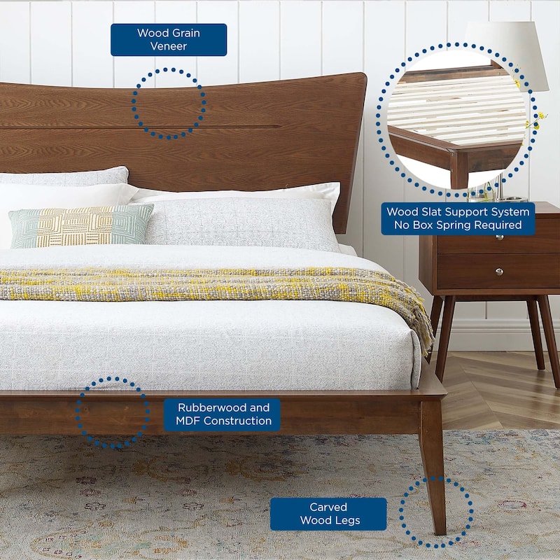 Astra King Wood Platform Bed