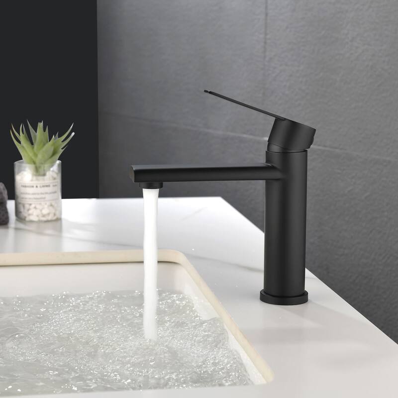 Single Handle Bathroom Sink Faucet One Hole Bathroom Faucets Modern Basin Vanity Taps Without Drain