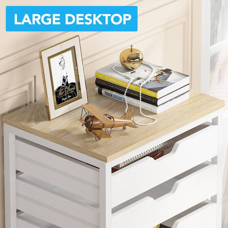 5 Drawer Chest & 7 Drawer Chest Wood Storage Drawer Cabinet Organizer
