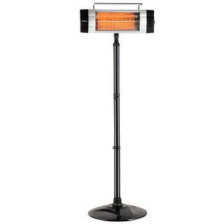 Costway 1500w Electric Patio Heater Freestanding Adjule Costway 1500w Electric Patio