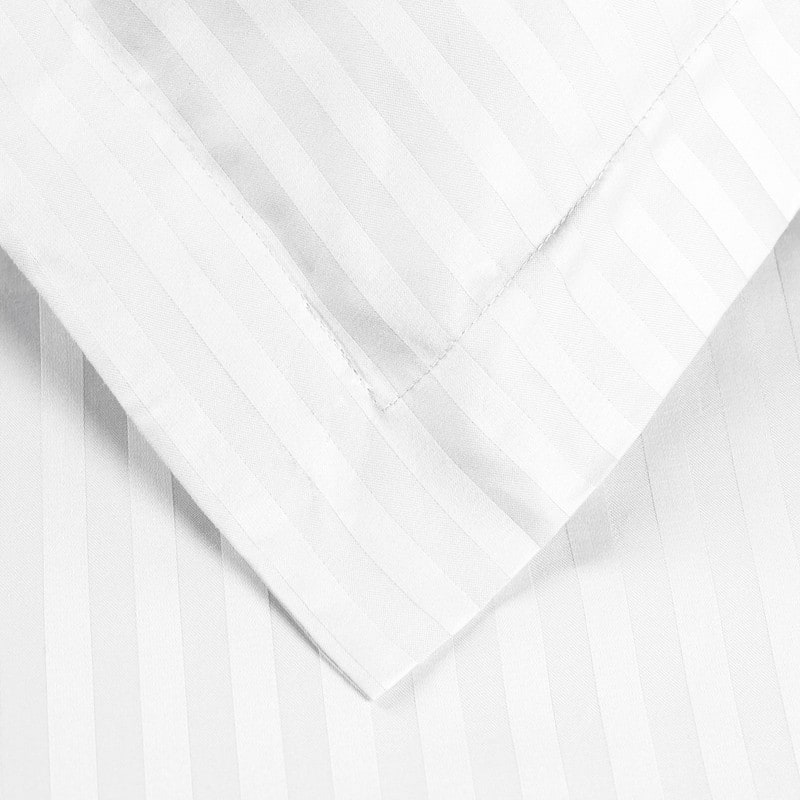 Superior 400 TC Stripe Egyptian Cotton Sateen Duvet Cover Set