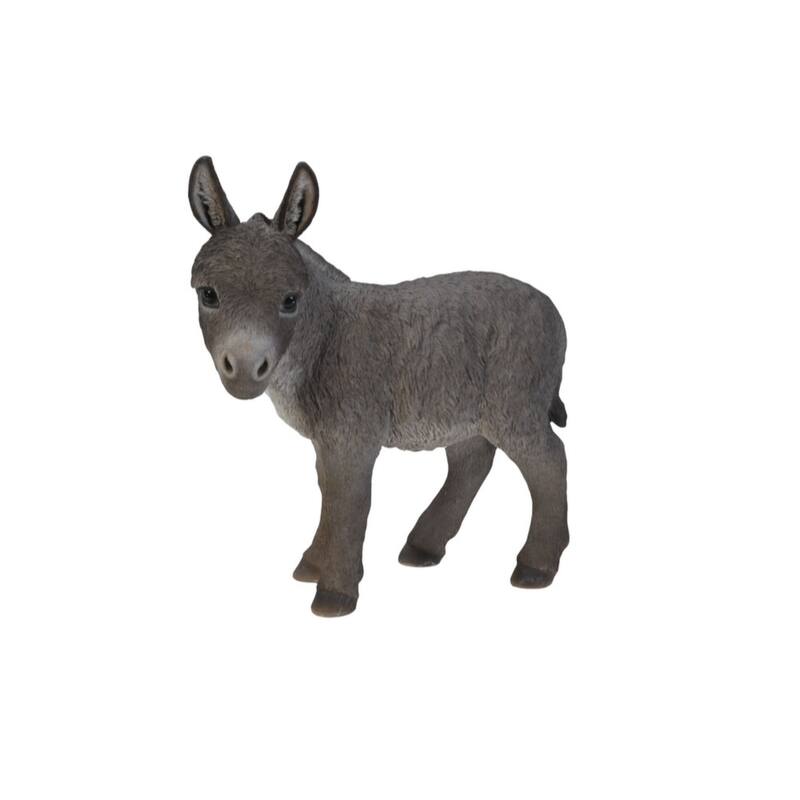 20.5" Donkey Looking left Outdoor Garden Statue