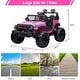preview thumbnail 24 of 22, 24V Kids Ride On Car with Remote Control,Ride On Truck with 2 Seats 20" Extra Large Seat Wide