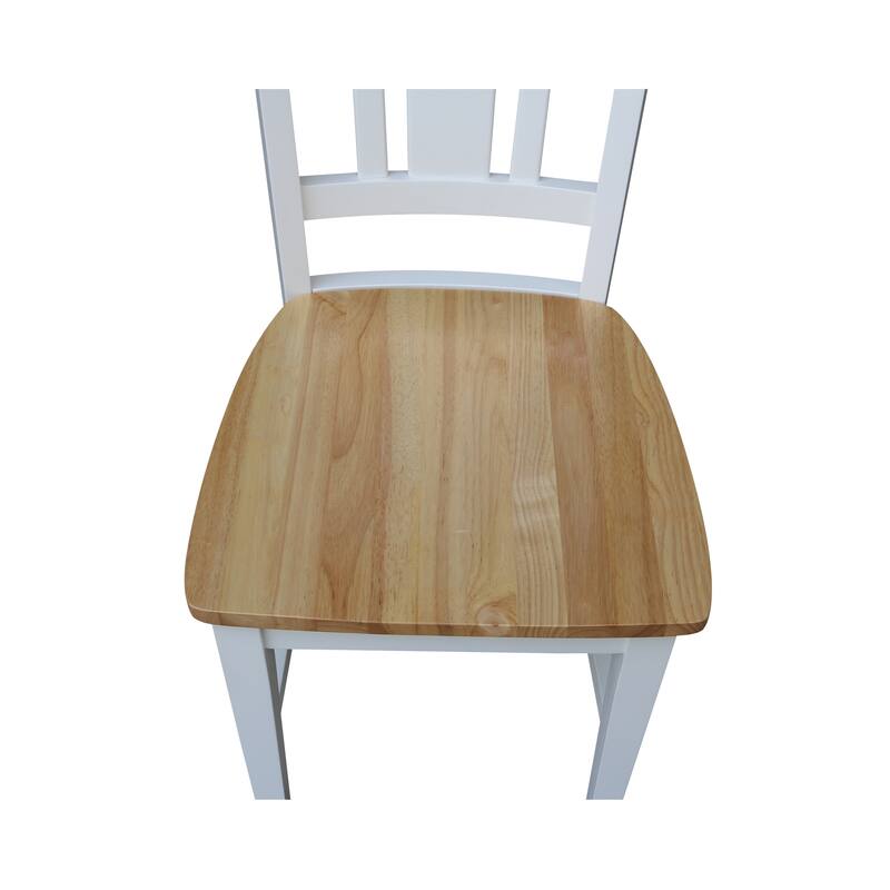 International Concepts Solid Wood San Remo Splatback Chairs - Set of 2