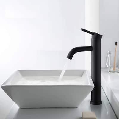 YASINU Bathroom Sink Faucet Single Handle Tall Vessel Sink Faucet
