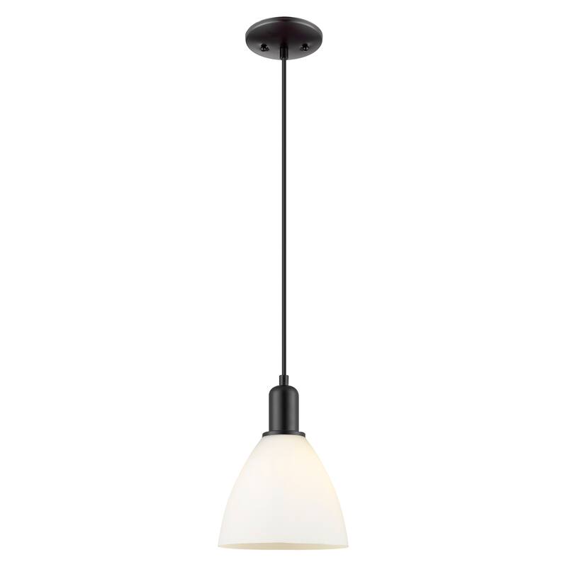 Innovations Lighting Endless Possibilities Arcadia - Bristol - 1 Light 8" Cord Hung Mini Pendant - Matte White/Matte Black