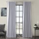 preview thumbnail 59 of 81, Exclusive Fabrics Room Darkening 96-inch Curtain Panel Pair (2 Panels) 50 X 96 - Fog Grey