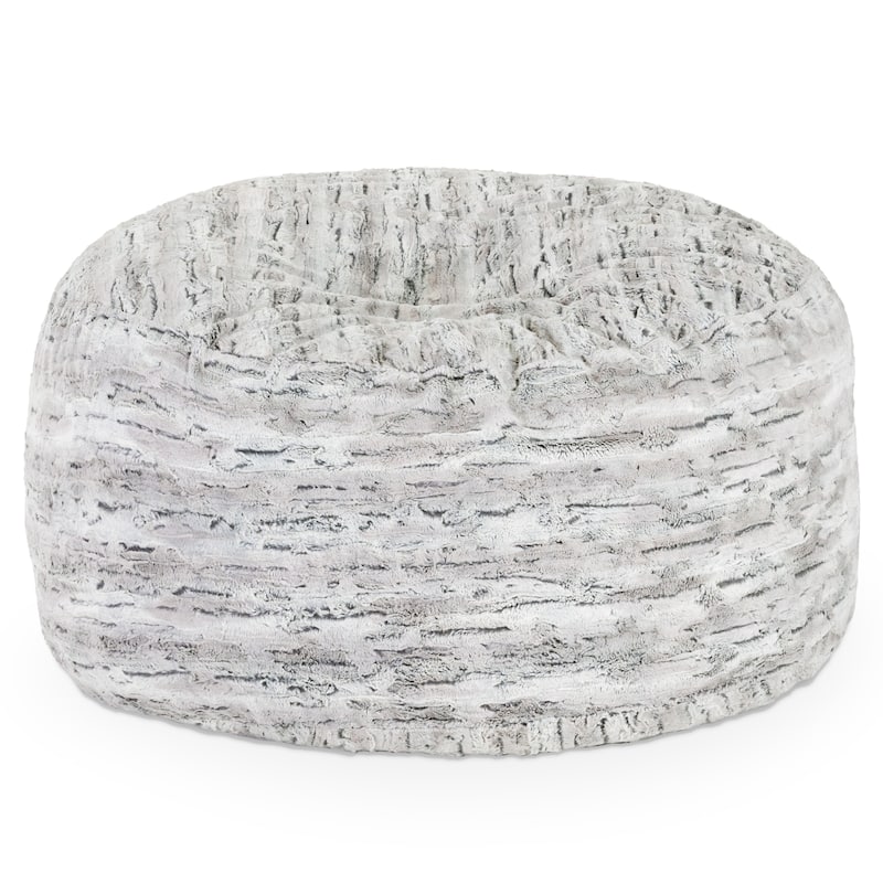 Jaxx 5 Foot Saxx Bean Bag Chair and Lounger for Adults - Synthetic Fur