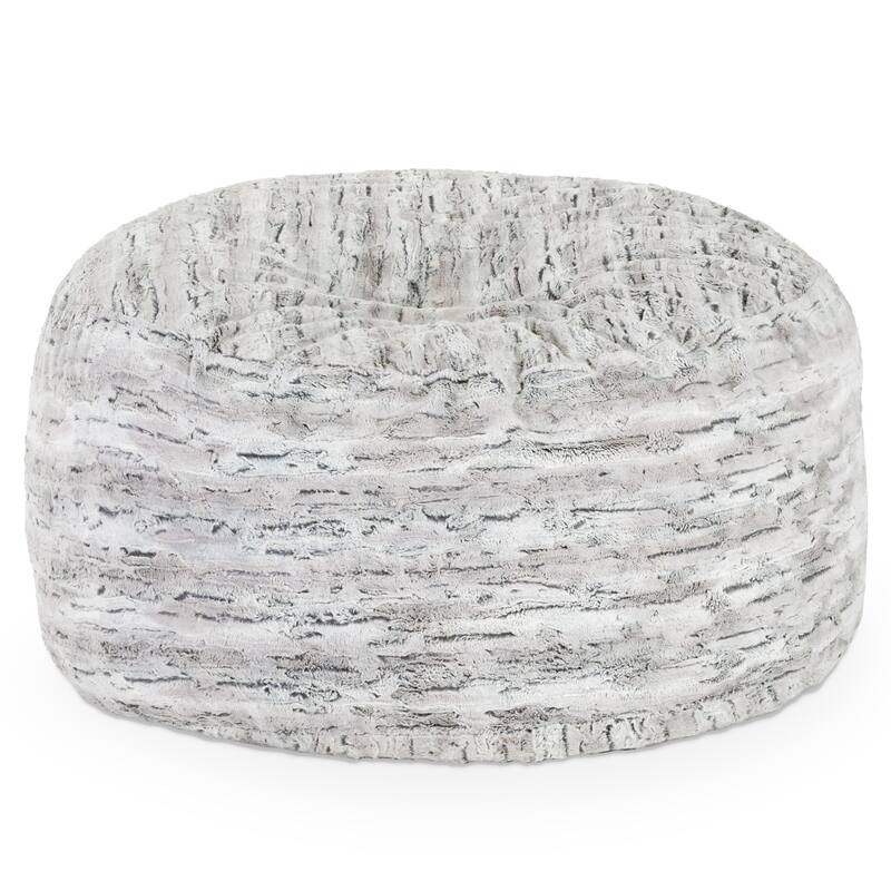 Jaxx 5 Foot Saxx Bean Bag Chair and Lounger for Adults - Synthetic Fur