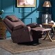 preview thumbnail 9 of 50, Mcombo Large Power Lift Recliner Leather Chair with Massage Heat