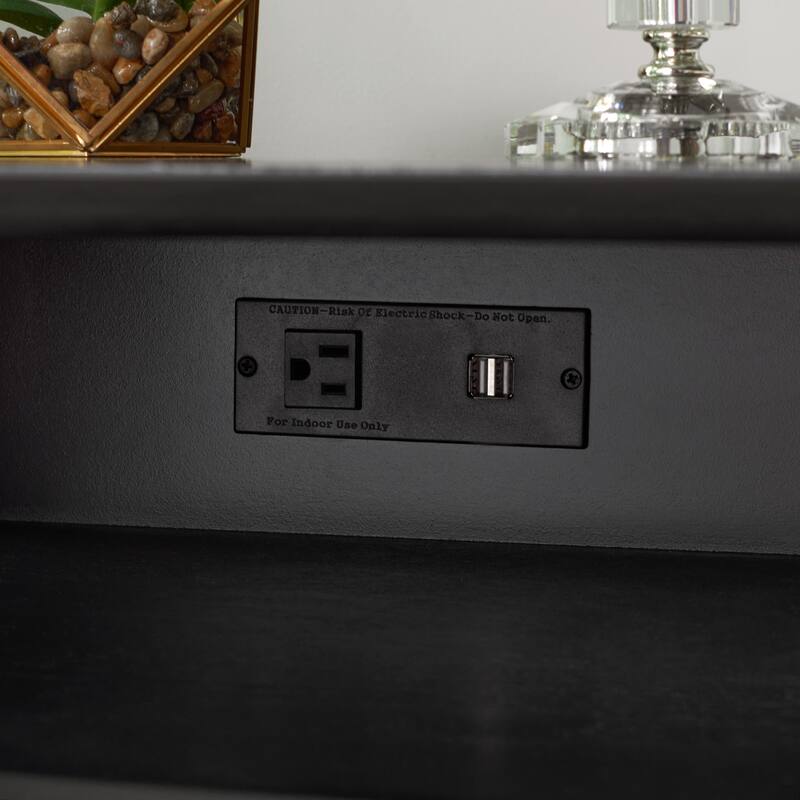 SAFAVIEH Sydni Nightstand with Usb Charging Port