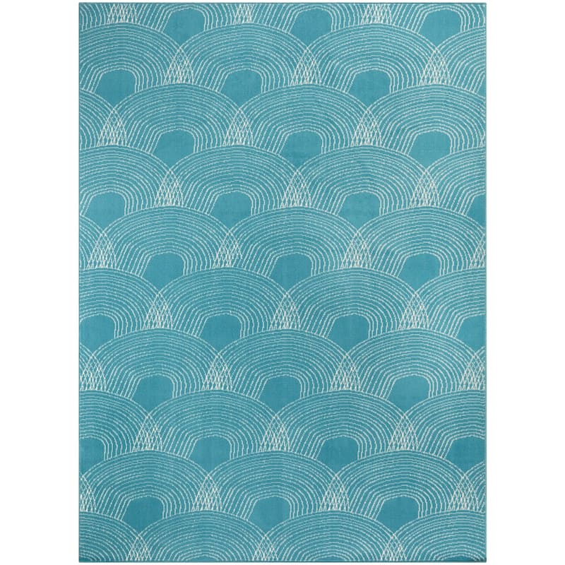 Porch & Den Schoeler Striped Scale Contemporary Indoor/Outdoor Area Rug