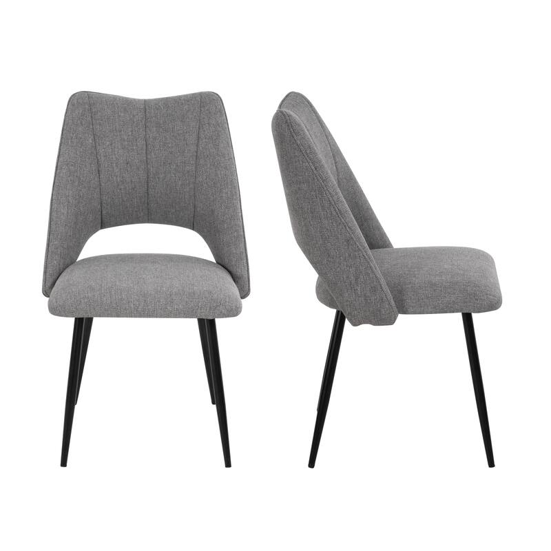 4-Chair Set Combination, Modern and Simple, With High Resilience Filling, Metal Legs, Adjustable Feet