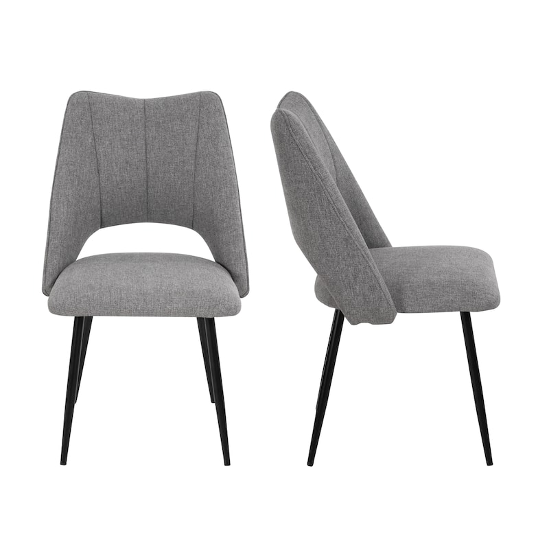 4-Chair Set Modern Dining Chair with Metal Legg & Adjustable Feet