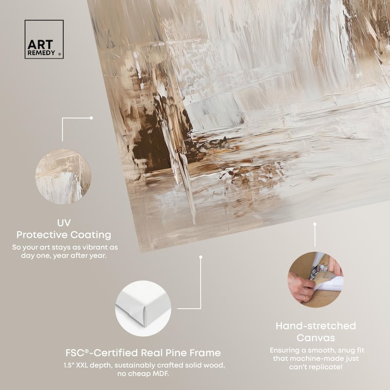 Latte Layers II Canvas by Art Remedy, Gallery Wrapped