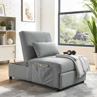 convertible-chair-bed-linen-bed-sofa-with-wheels-and-folding-ottoman