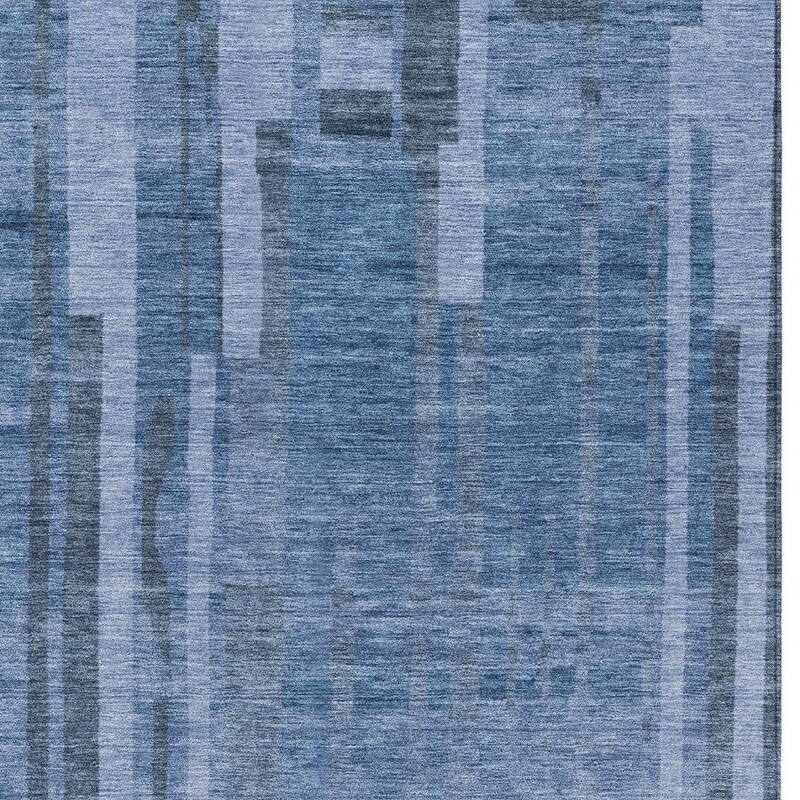 HomeRoots Striped Transitional Rectangle Outdoor Rug