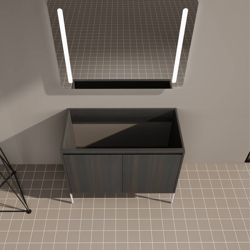 36" Freestanding Bathroom Vanity Cabinet, Soft Close Double Doors, Durable Eco-Friendly Plywood Construction