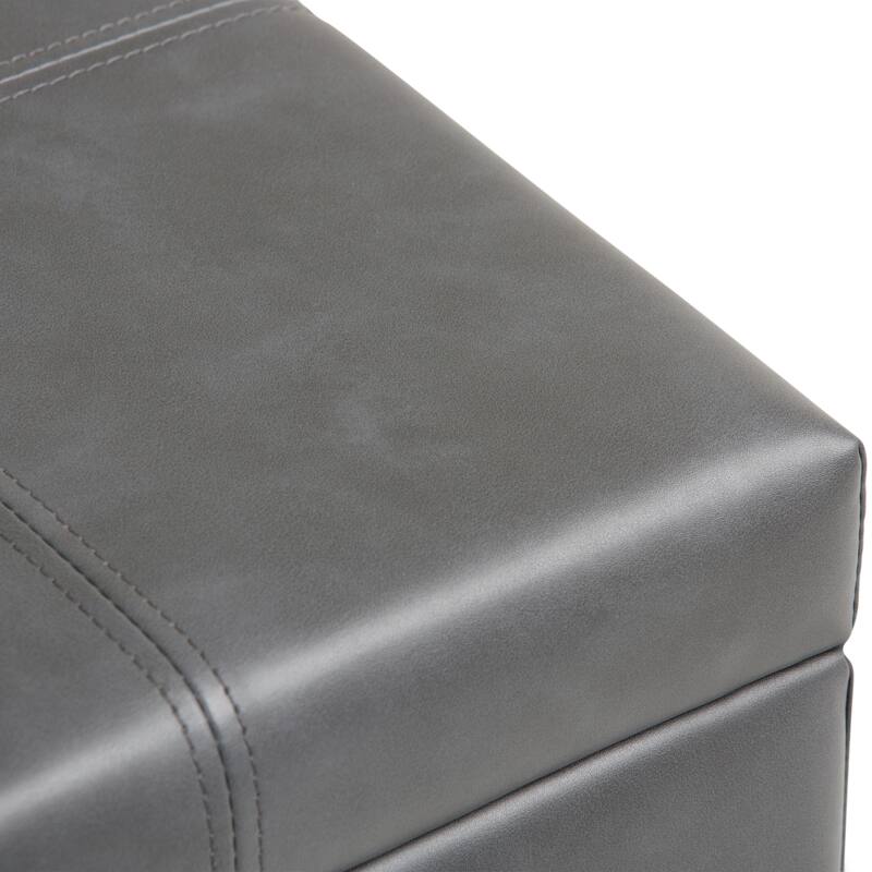 WYNDENHALL Lancaster 36 inch Wide Contemporary Rectangle Storage Ottoman