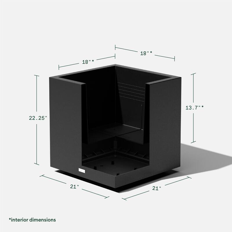 Block Series Plastic Cube Planter