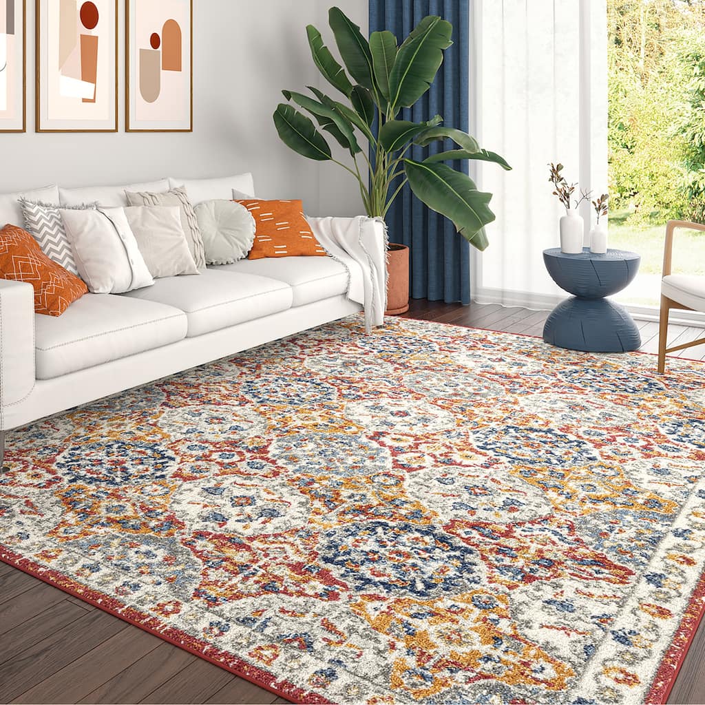 Chesney Bohemian & Eclectic Floral Indoor Area Rug