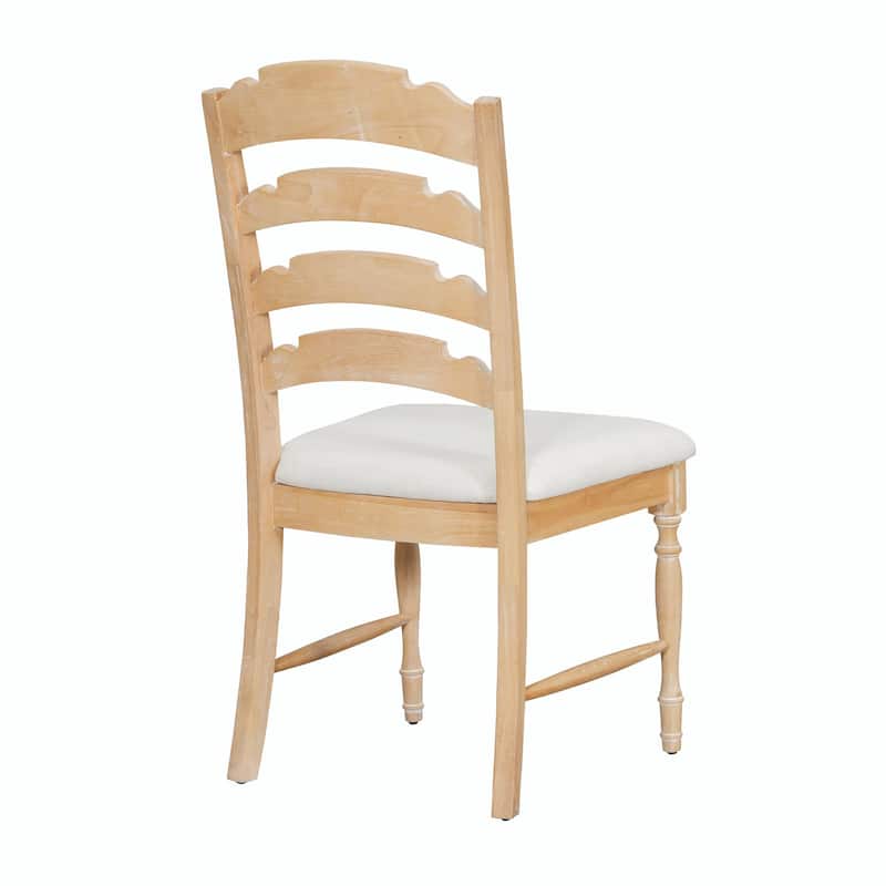 Vintage Traditional 4-Piece Upholstered Dining Chairs with Serrated Backs