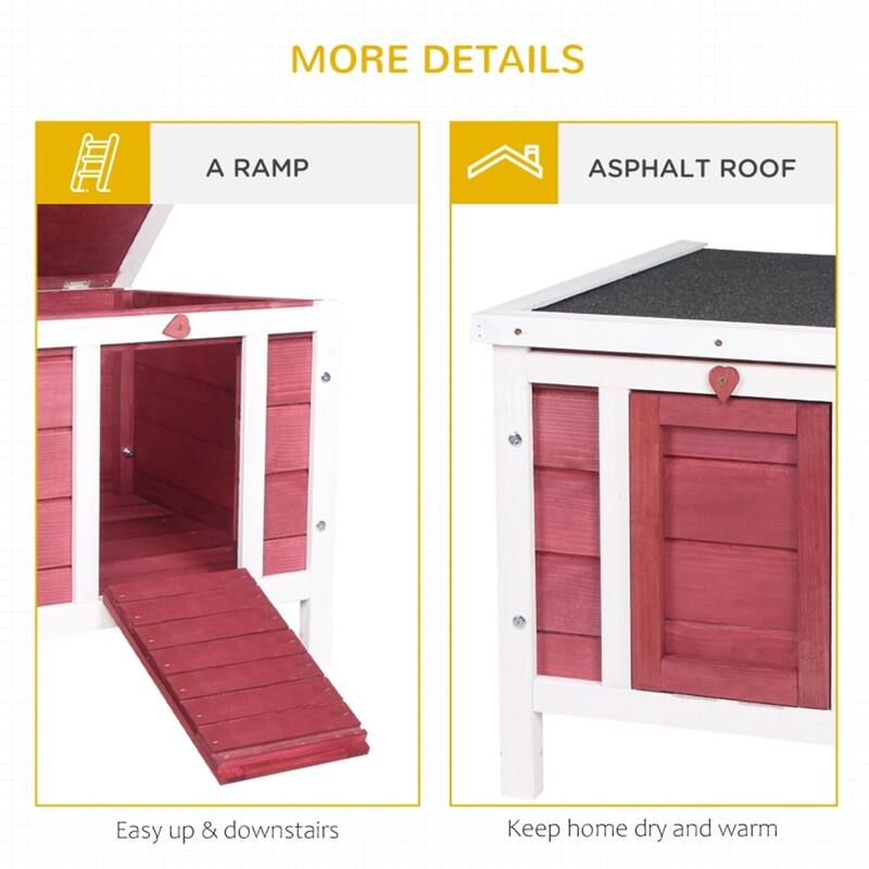 Versatile Pet House for Dogs, bunny, Guinea Pigs, and Ducks - 16.5" L x 20" W x 17" H