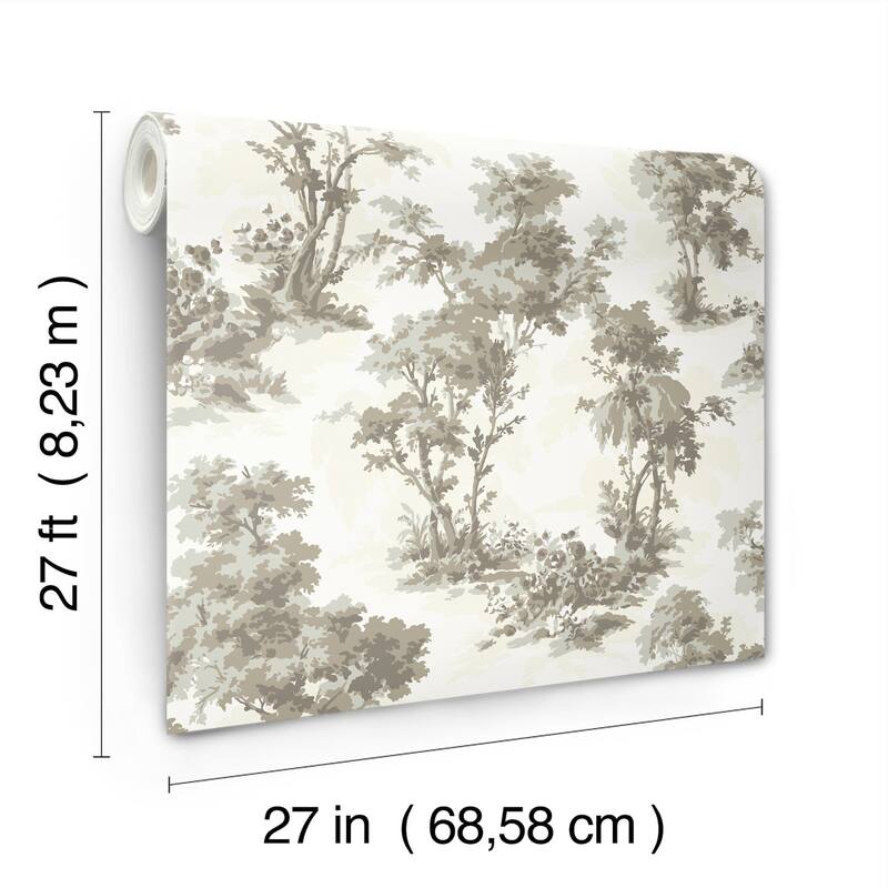 Chris Loves Julia x A-Street Prints Sainsbury Slate Forest Wallpaper