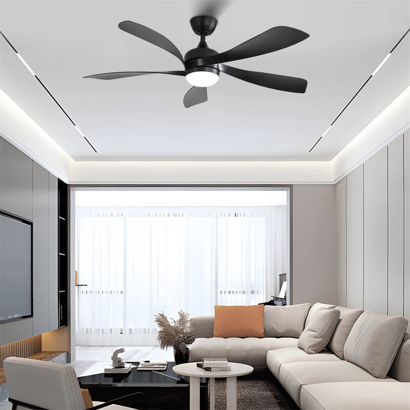 52" Dimmable Led Ceiling Fan with Remote Control,Reversible DC Motor