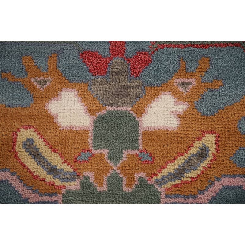 Pink Oushak Oriental Area Rug Handmade Wool Carpet - 8'5"x 10'2"