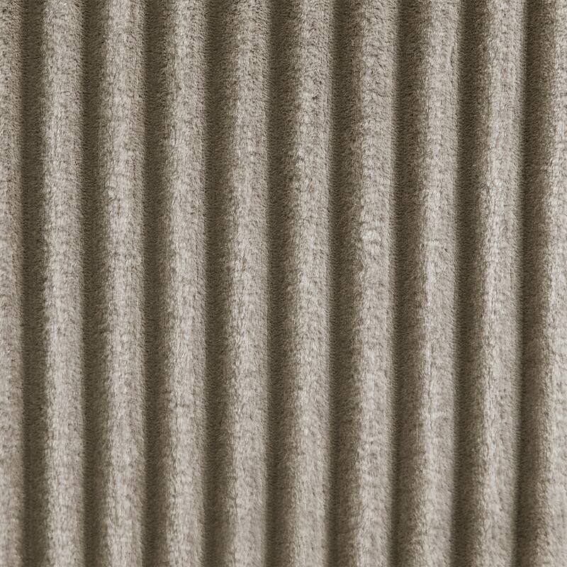 4 Seater Corduroy Sofa Couch with USB Ports and Storage Arms, 133" Modern Sofa with Side Pockets and Flip-Top Cup Holders