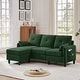 preview thumbnail 19 of 49, 77.36" L Shaped Sectional Sofa with Side Storage Pocket and Reversible Ottoman