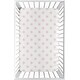 preview thumbnail 1 of 4, Pink White Flower Blossom Baby Girl Fitted Mini Portable Crib Sheet - Blush Shabby Chic Farmhouse Daisy for Watercolor Floral